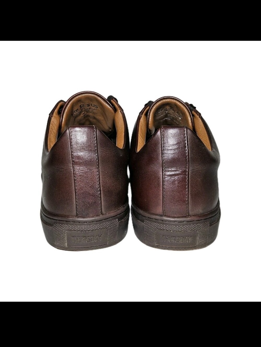 Thursday Boot Co. Men Sz 12.5 Old English Brown Leather Premier Low Top Sneakers - Picture 11 of 13